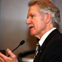 Governor John Kitzthaber spoke at the OEIB meeting at Rock Creek Campus in early February.