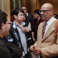 District President Preston Pulliams speaks at Future Connect gathering at Portland City Hall