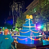 PCC participated in the Starlight Parade last Saturday, June 2. The Theater Department work transformed the giant 50th Anniversary cake into an illuminated float that traveled the streets of downtown Portland. Fifty representatives from PCC, including staff, students, retirees and alumni, marched in the parade alongside the float.