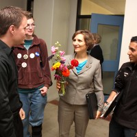 Congresswoman Suzanne Bonamici met with Rock Creek Campus students last month.