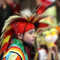 A young dancer from last year's powwow.