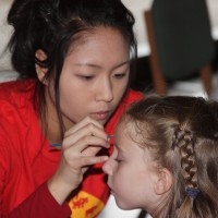 Face painting for children was a real hit.