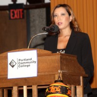Keynote speaker Liani Reeves, general counsel for Oregon's governor.