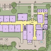 Site plan for the new Trades Education Center on Swan Island.