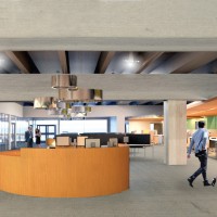 New student services area central information zone in the CC building (conceptual rendering)