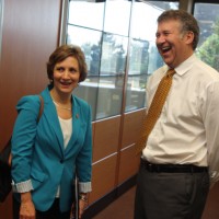 Brown has met with lots of local leaders such as Congresswoman Suzanne Bonamici.