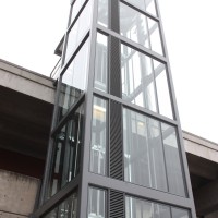 The new north CC Building elevator.