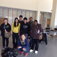 PCC students joined neighbors and the business community to help clean up the Jade District.