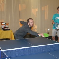 More than $2,000 was raised this year. Fifty people attend the event with 21 participating in the tournament. The first-place winner received a full-sized pingpong table and other prizes were raffled to attendees by event sponsors.