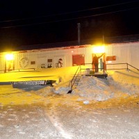 During Dr. Harper's stay, temperatures reached minus-40 degrees with wind chill to minus-70.