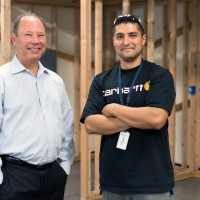For PCC Board Trustee Ken Madden (left) and his family have supported the construction of the new Swan Island Trades Center and created an endowed scholarship for students in the Building Construction Technology Program.