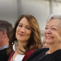Donors at the hangar dedication ceremony