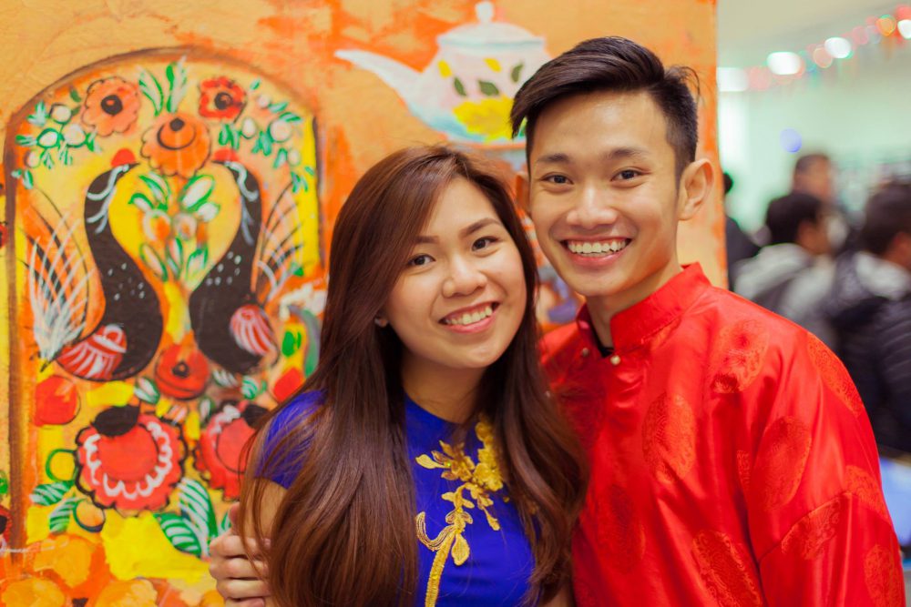 Multicultural Night student leader Kien Truong at the 2017 Multicultural Night along with friend.