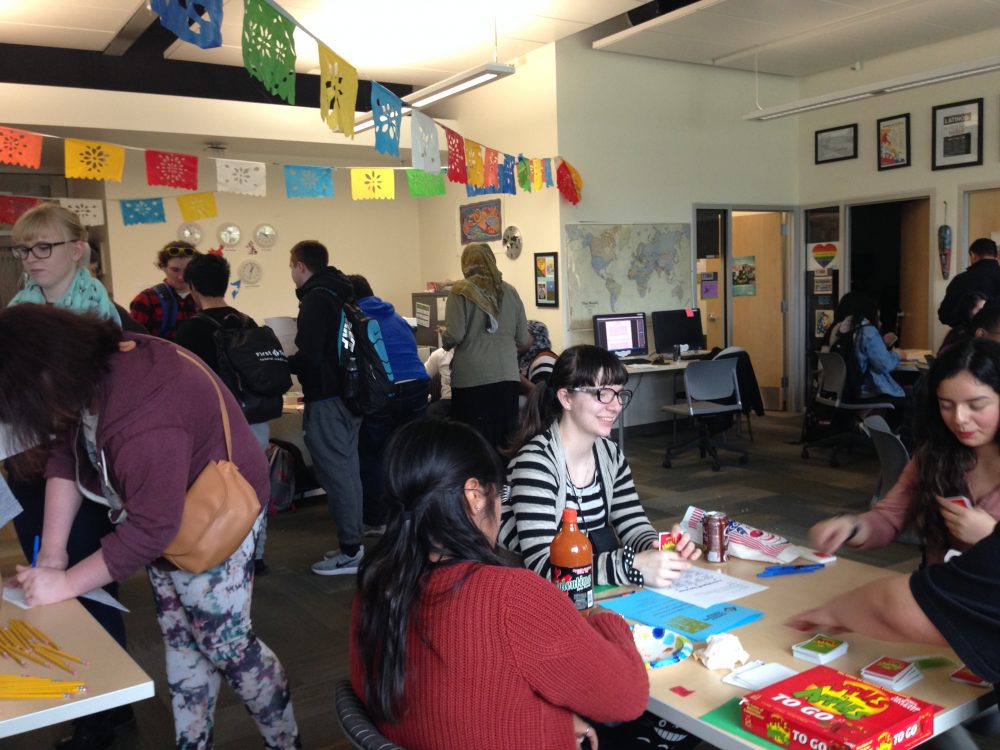 Students enjoyed games, raffles and food at the recent open house hosted by Rock Creek's multicultural and women's centers.