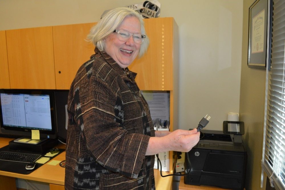 President Sandra Fowler-Hill Gives It Up