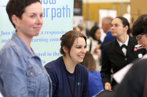 The fair’s webpage has tips on how to dress and what to say, including a brief video on developing an “elevator pitch” for employers.