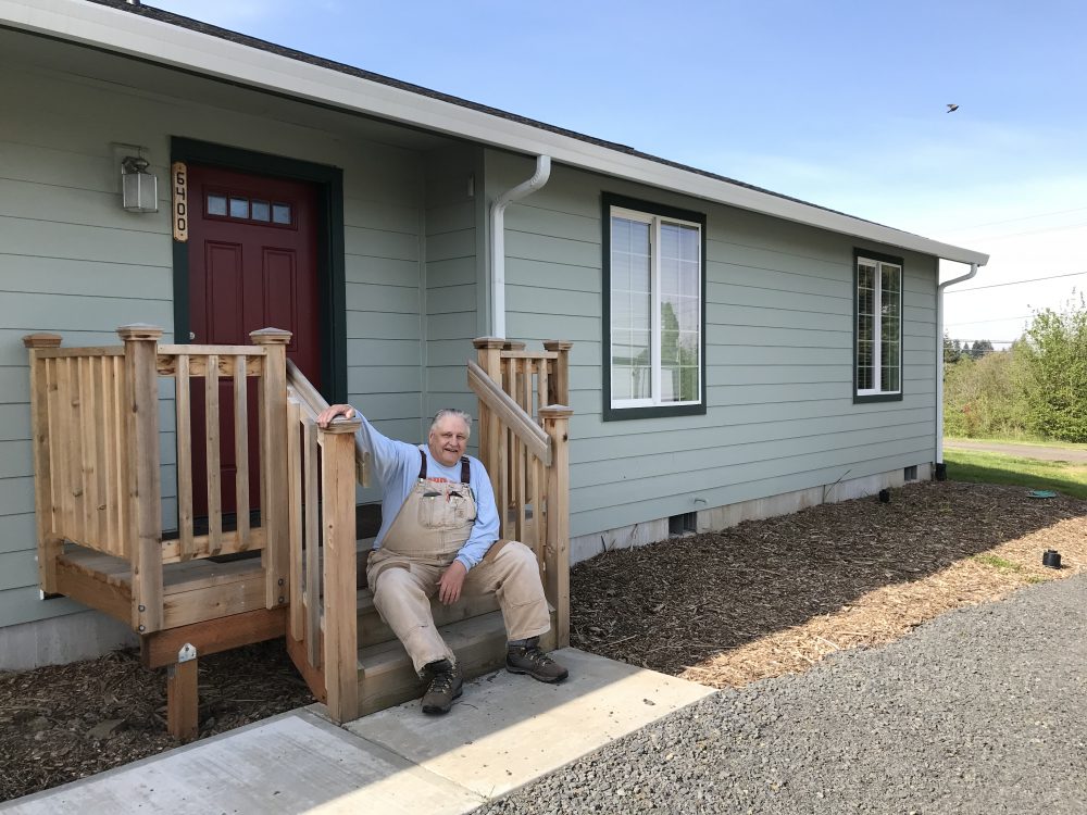 Lookabill shows off the new farm caretaker home.