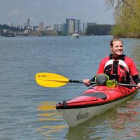 Kayaking on the Willamette River