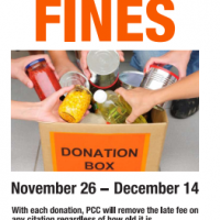 Flyer with donation information