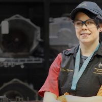 Lilly Boone in the auto shop at PCC