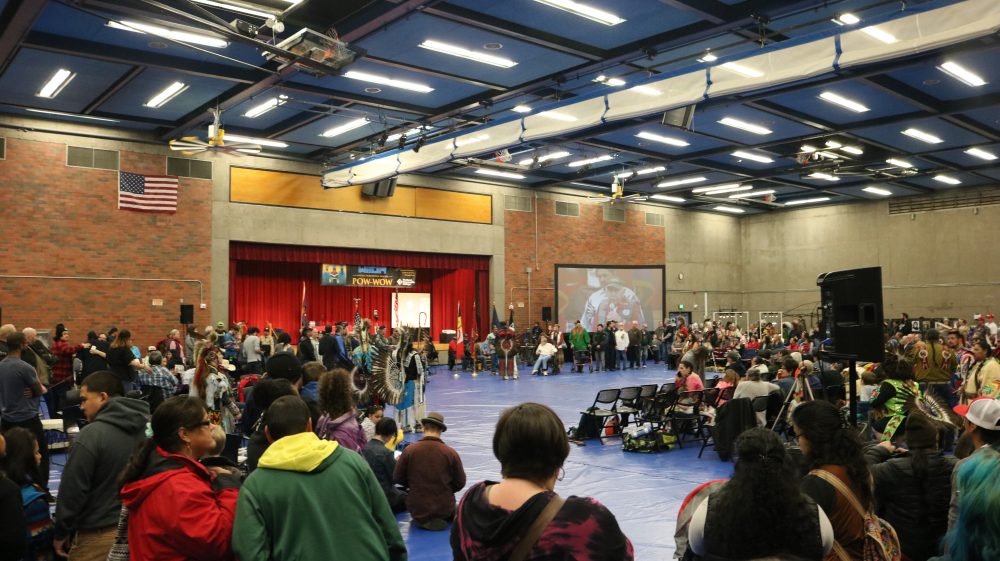 powwow in the gym.