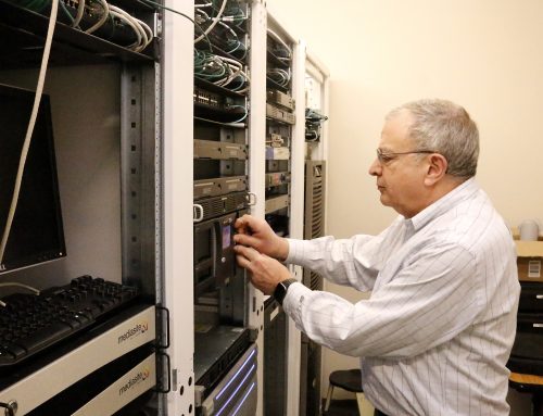 Ric in server room.