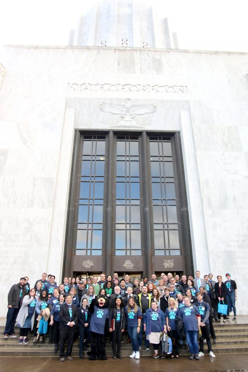 PCC group photo in front of capitol building.