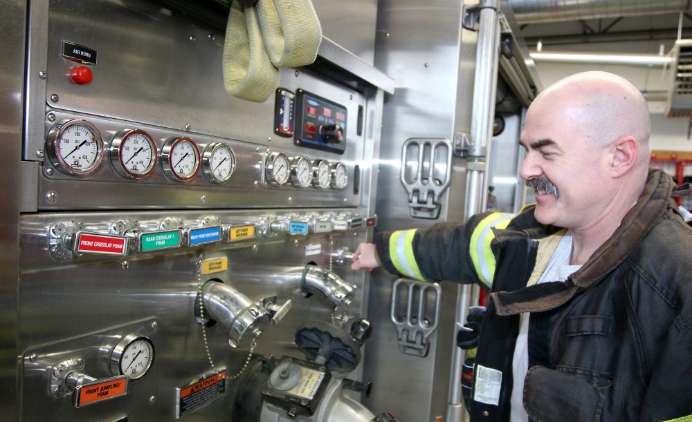 Black turns on the water controls of his engine.