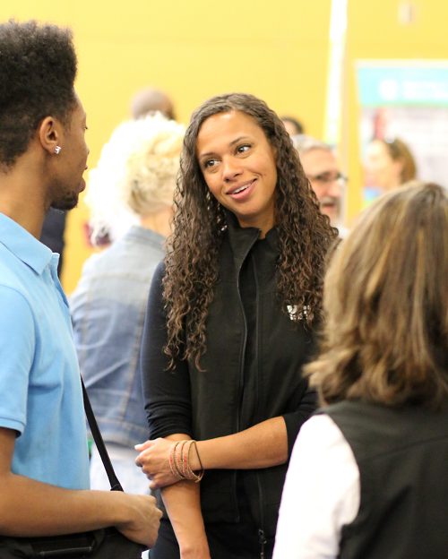 job fair talking