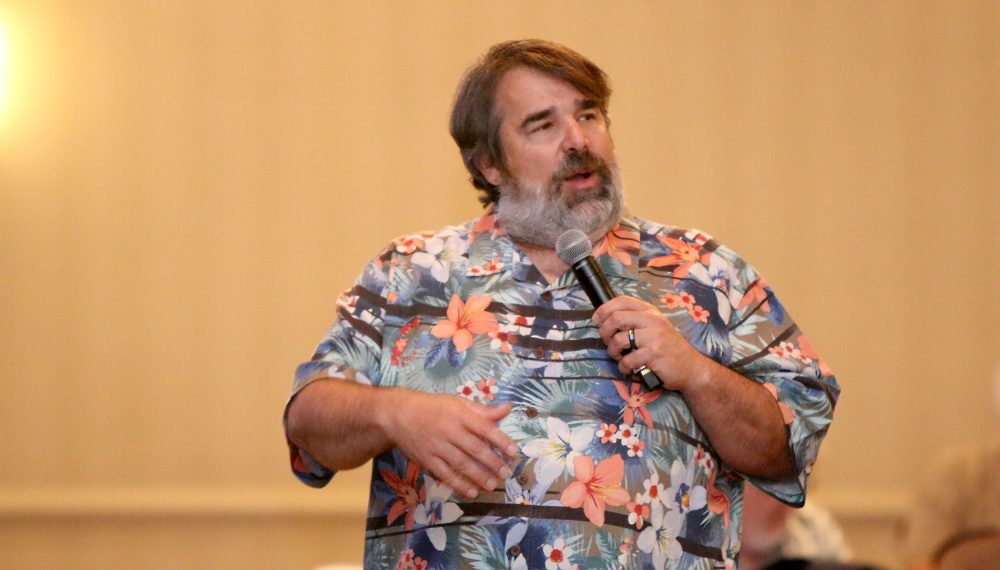 Rob Johnstone speaks.