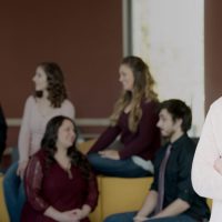 Tera Roberts with family in back.