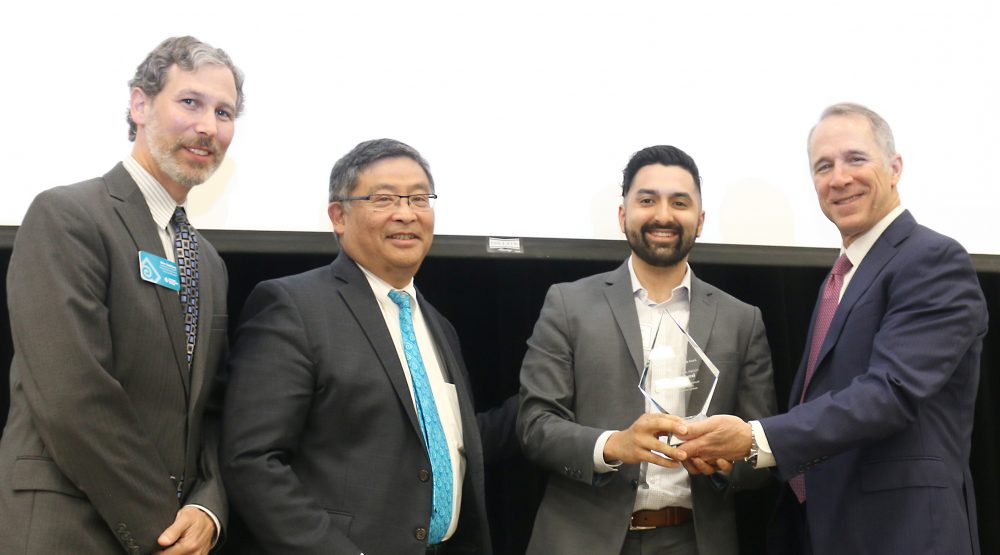 Juan Carlos Gonzalez from Centro Cultural accepts their PCC Employer Partner of the Year Award