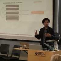 Dr. J. Luke Wood of San Diego State University delivers the keynote address at the recent “Teaching and Supporting Men of Color: Moving From Theory to Practice" event at the Cascade Campus.