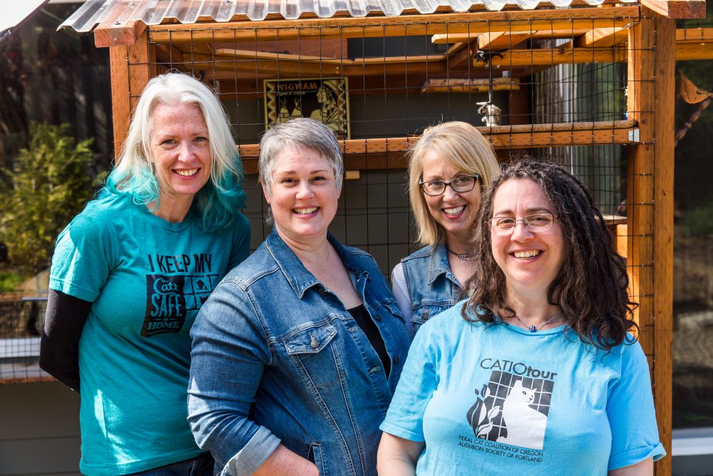 Pamela Gordon-Nelson with her friends at Cast Safe at Home.