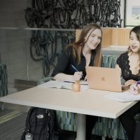 Team Vend Renter meets in student union.