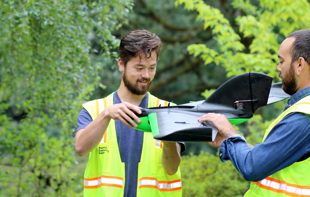 Devin Shiang and fixed-wing drone