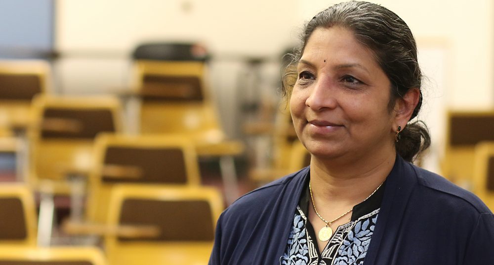 Usha Ramanujam in her class.