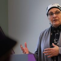 Nermine Ramadan teaching a class