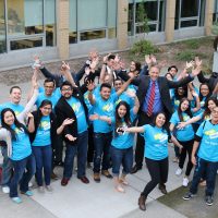 Future connect students celebrate.