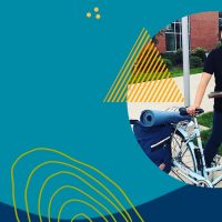 Davida Jordan on her bike.