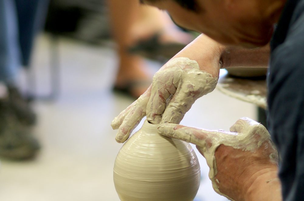 Ceramics demonstration.