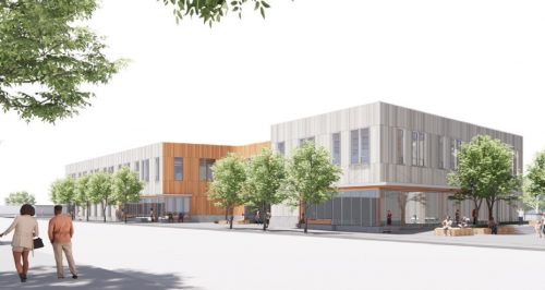 PMWTC rendering - NW view from Killingsworth St
