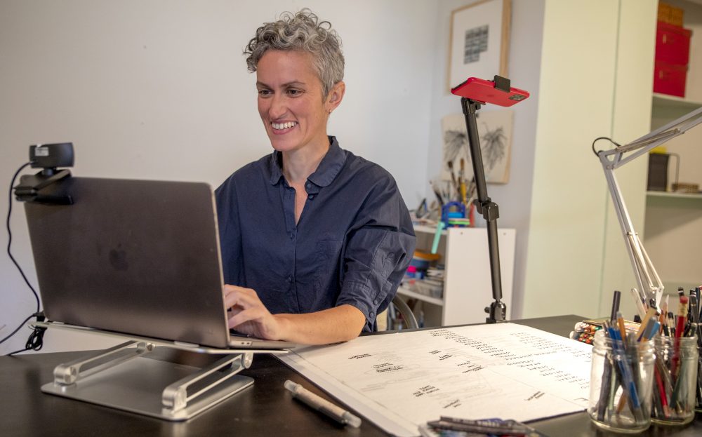 Tatiana Simonova in her home studio.