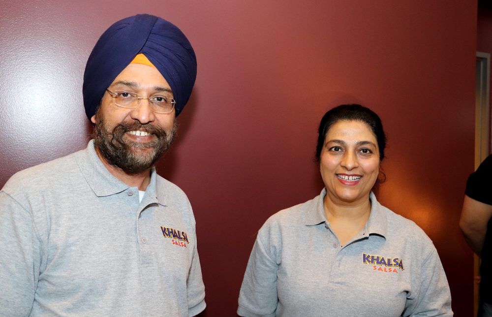 Owners of Khalsa Salsa – Rupinder Kaur and Sukhdev Singh.