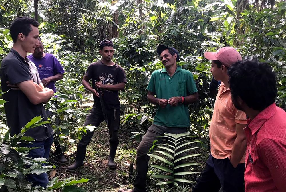 Hector Mejía Zamora on his farm