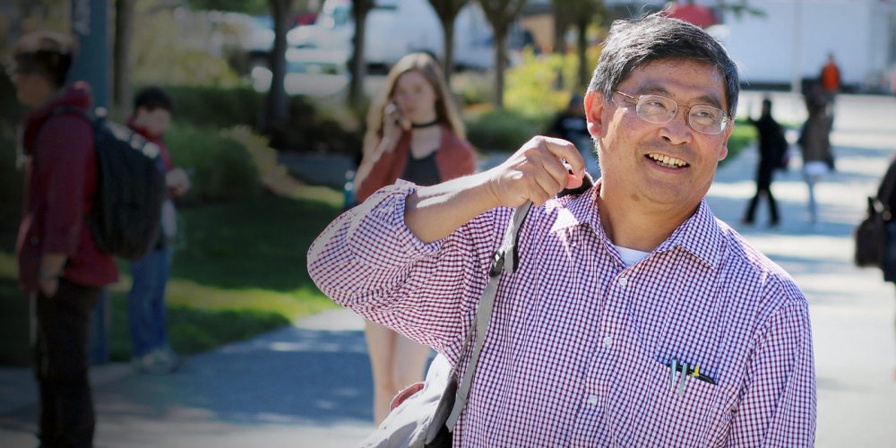President Mark Mitsui during his first day at PCC