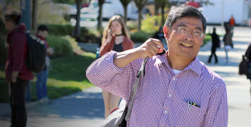 President Mark Mitsui during his first day at PCC