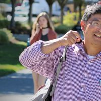 President Mark Mitsui during his first day at PCC
