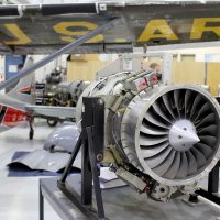 Plane engine and hangar