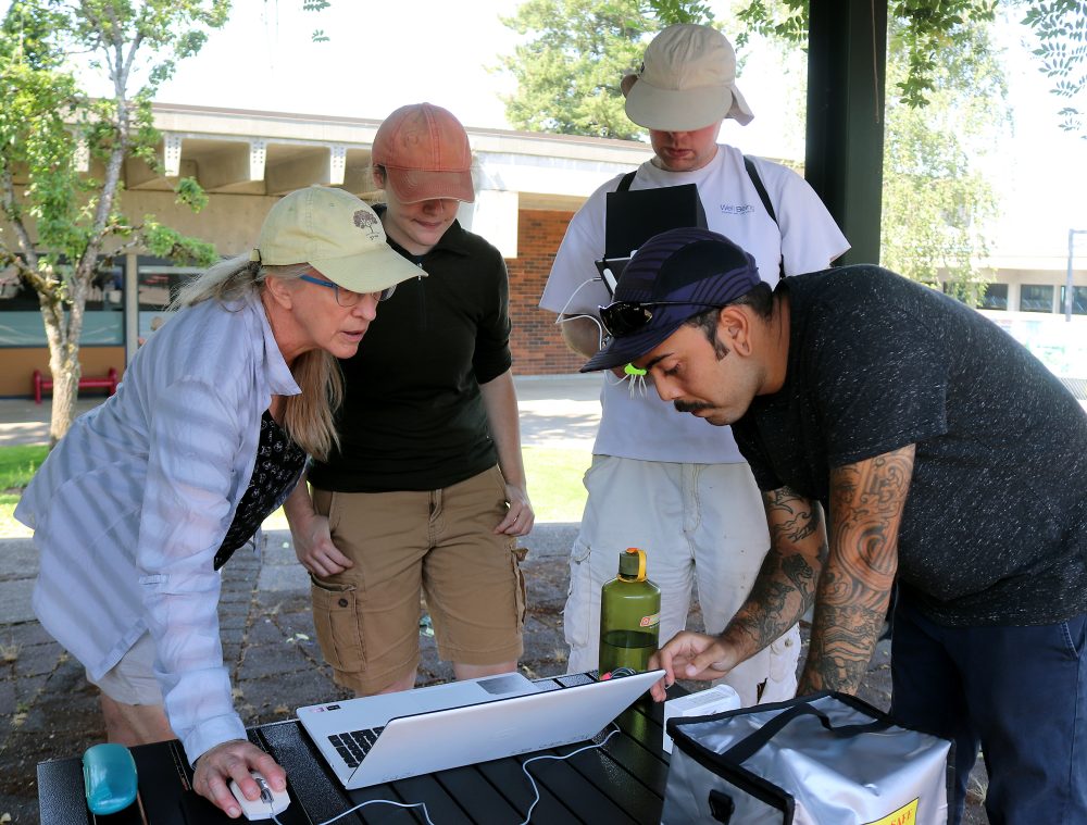 students in drone class